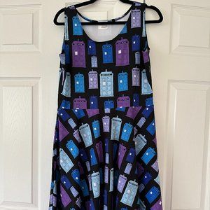 Doctor Who TARDIS skater dress 2XL